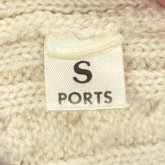 Vintage 90s Cable Pure Virgin Knit Wool Sweater Vest - Cream/Beige - Size S - Picture 5 of 6